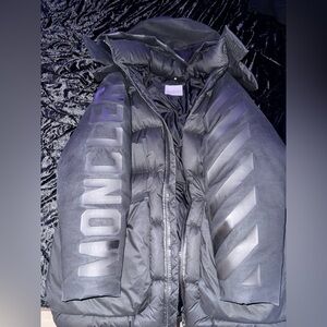 Moncler x Off white Black Puffer / down Jacket for Men